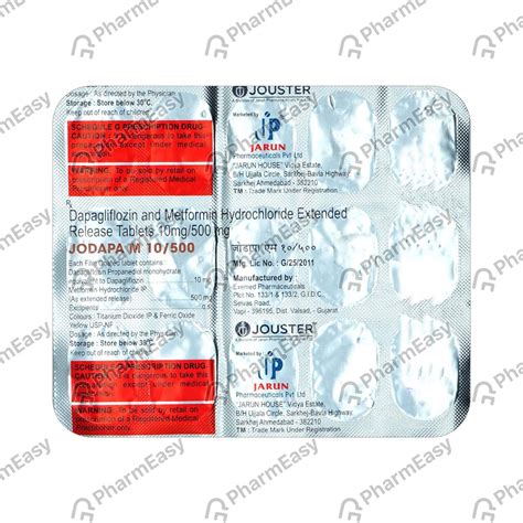 Jodapa M 10/500mg Strip Of 15 Tablets .